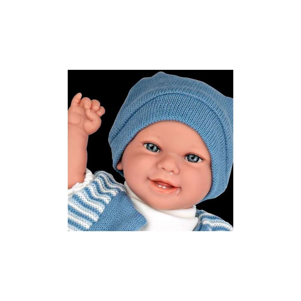 MUÑECA ELEGANCE 35 CM BABYTO AZUL CON MECANISMO RISA 60796 - 3