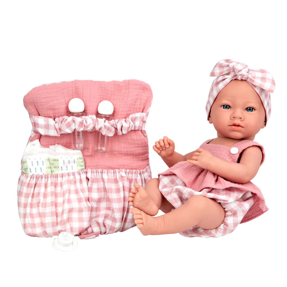 MUÑECA ELEGANTE 38CM COLOR ROSA CON BOLSO ARIAS 60798 - 3