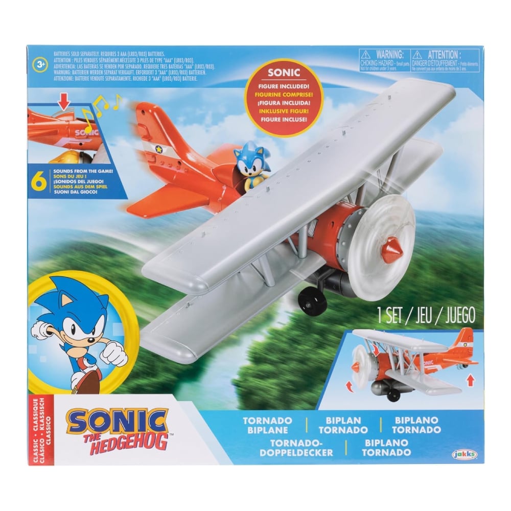 SONIC THE HEDGEHOG PLAYSET AVION SONIC TORNADO - 4