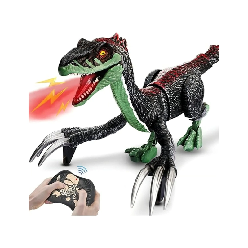 DINOSAURIO THEZIRINOSAURUS CONTROL REMOTO LUZ Y EFECTOS HUMO - 1