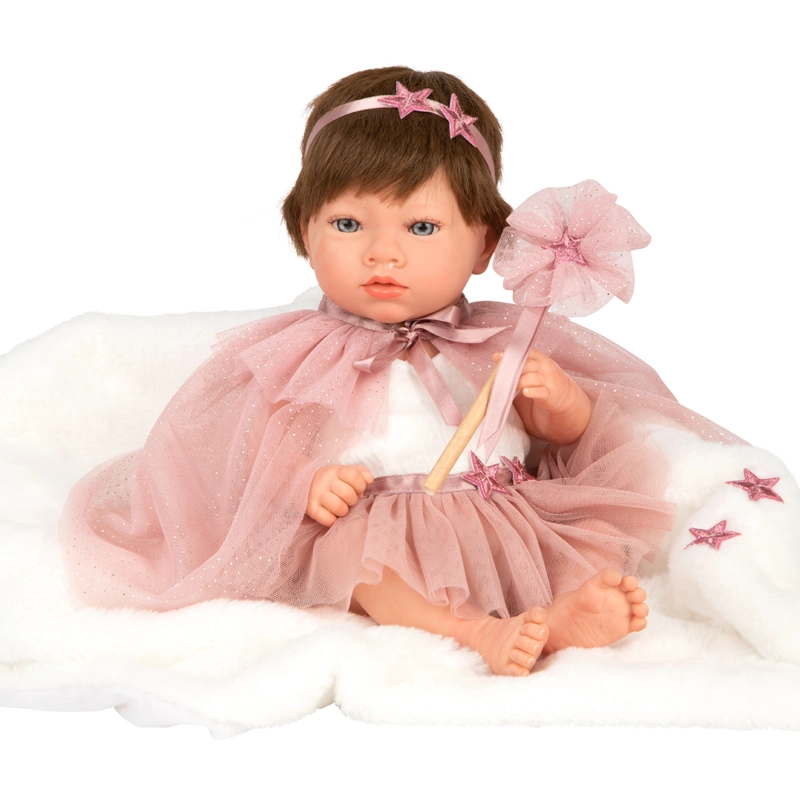 MUÑECA BEBE REBORN 38 CM PRINCESS ROSA CON MANTA ARIAS 98194 - 2