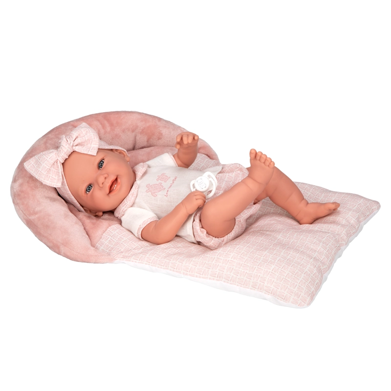MUÑECA ELEGANCE 42 CM  ZOE ROSA CON COJÍN - ARIAS 65389 - 1