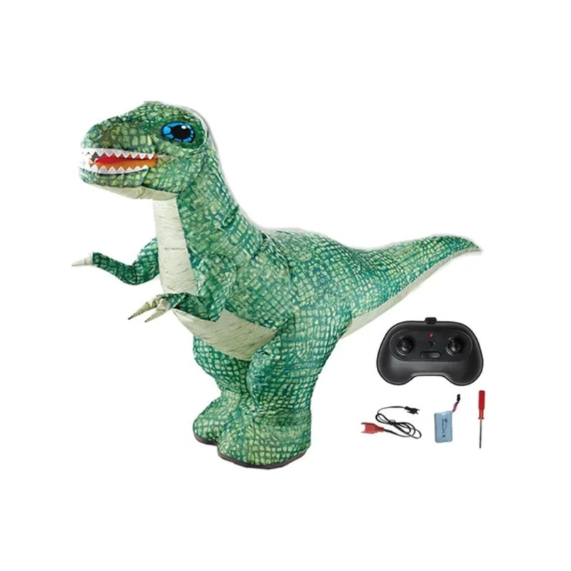 DINOSAURIO INFLABLE A CONTROL REMOTO DE 90CM CON GIRO DE 360 - 2