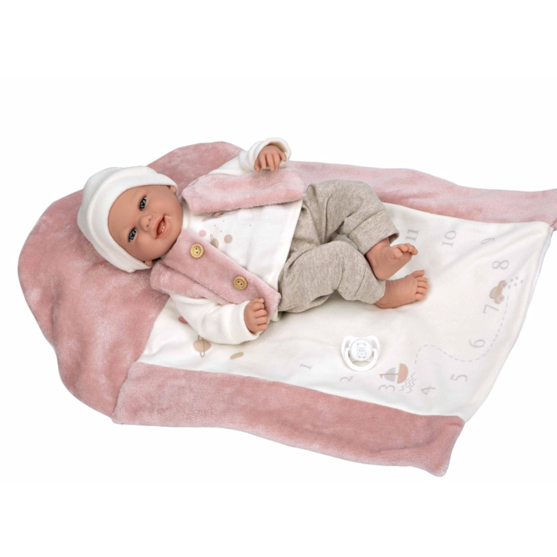 MUÑECA ELEGANCE 40 CM CON MANTA - MUÑECA DE PESO 60809 - 2