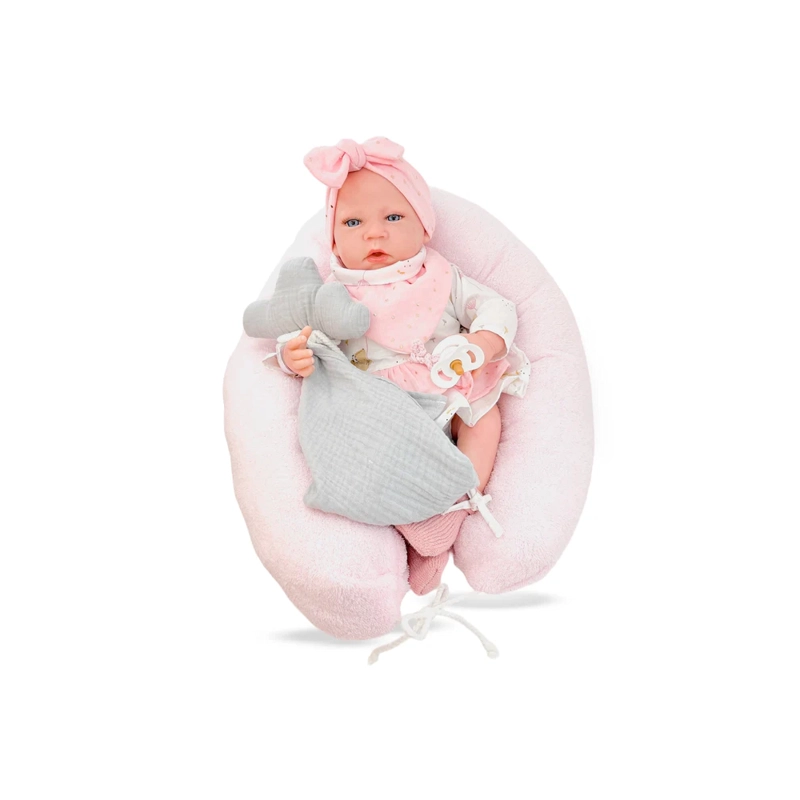 BERJUAN SWEET REBORN MECANISMO LLORO INTERACTIVO ROSA 50CM - 1
