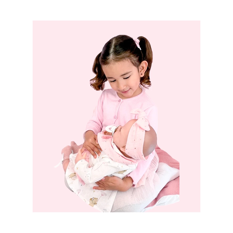 BERJUAN SWEET REBORN MECANISMO LLORO INTERACTIVO ROSA 50CM - 2