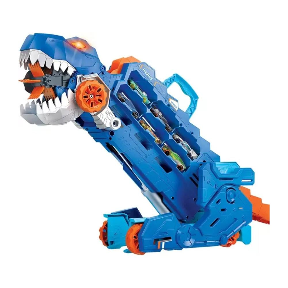 PISTA HOT WHEELS REMOLQUE T-REX CON LANZADOR - 2