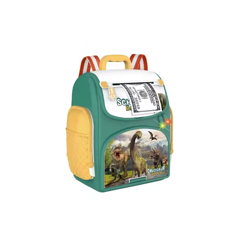 ALCANCIA MOCHILA DINOSAURIO CON CLAVE - 2