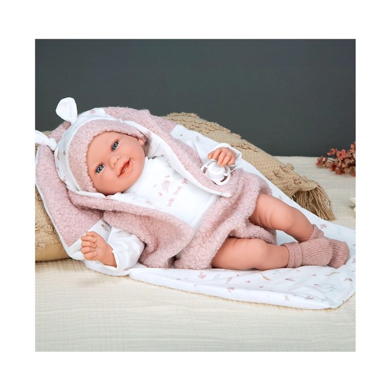 MUÑECO DE PESO ELEGANCE 40 CM  CON COJÍN  60886 - 2