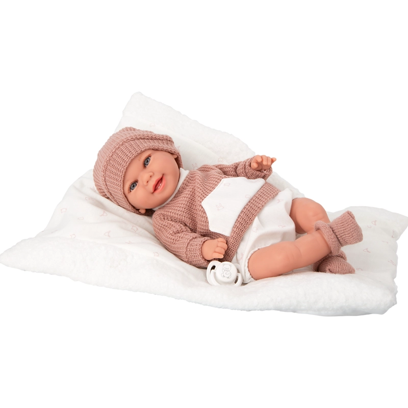 MUÑECA BEBÉ ELEGANCE ARIAS CON PESO Y COJIN 35CM - 2