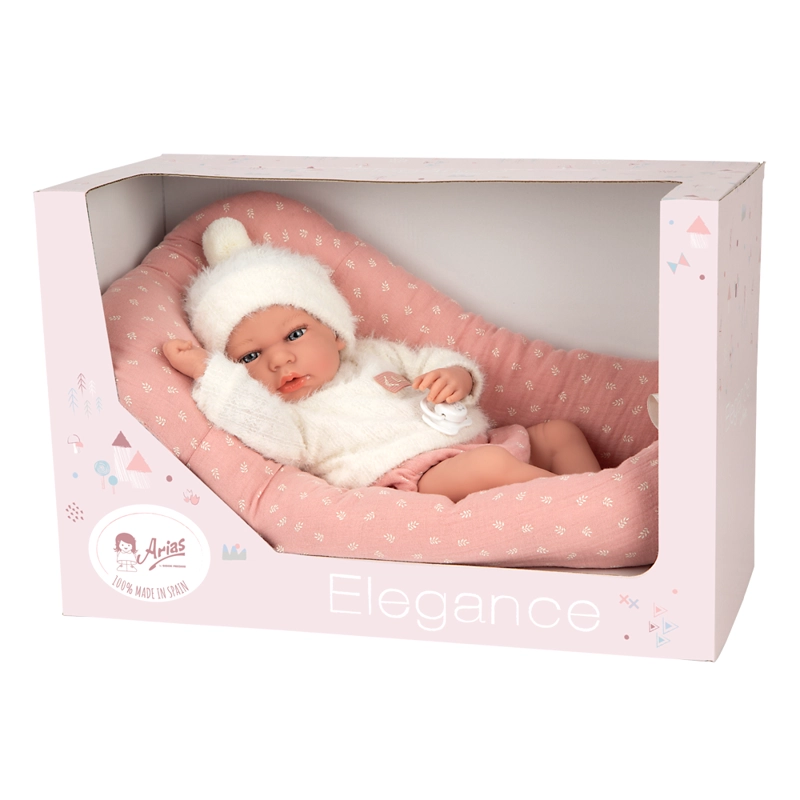 MUÑECA DE PESO ELEGANCE 40 CM ANDIE ROSA COJÍN ARIAS 60901 - 2