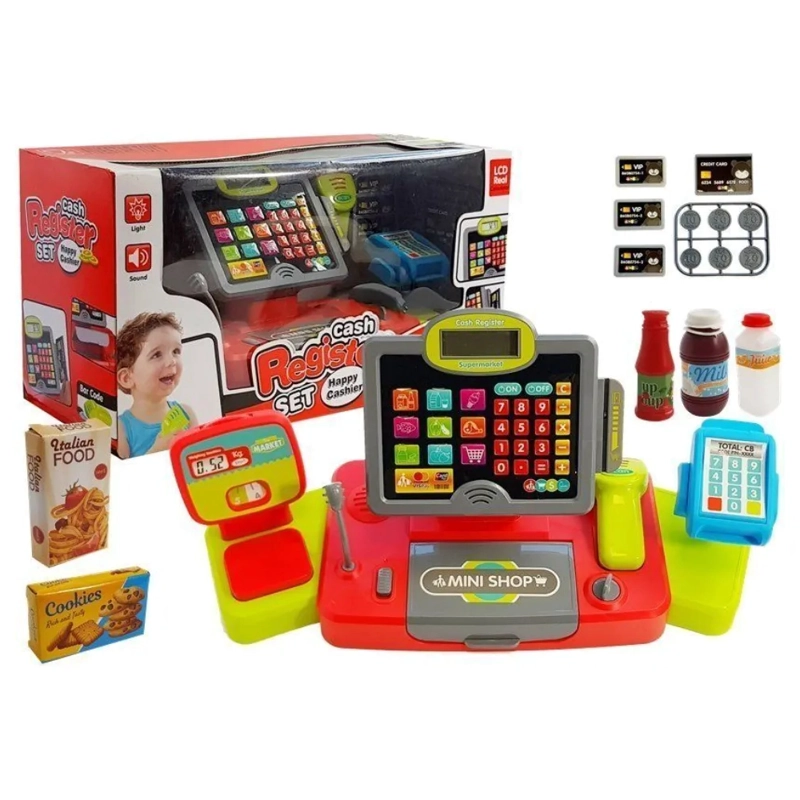 CAJA REGISTRADORA CON LUZ Y SONIDO INCLUYE CALCULADORA - 1