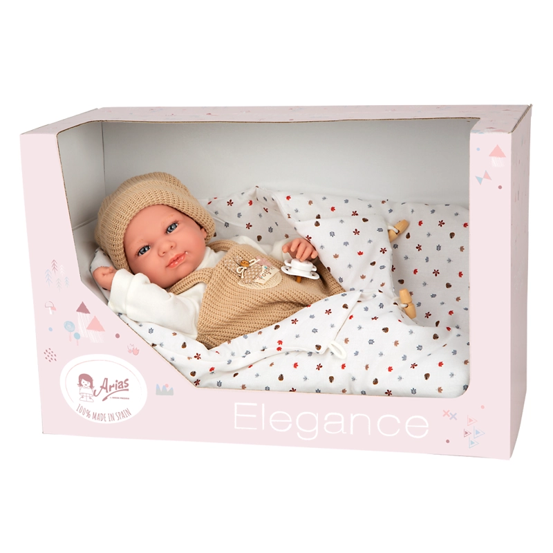 MUÑECA DE PESO ELEANCE 40 CM CON SACO DE DORMIR  60898 - 1