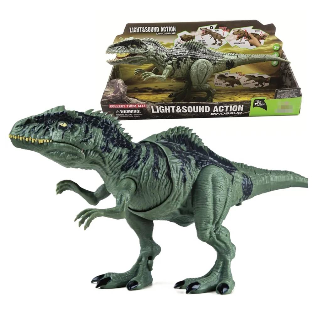 FIGURA DINOSAURIO GIGANTOSAURUS CON SONIDO Y HUMO - 1