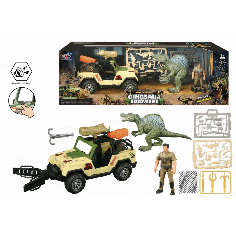 PACK JEEP CON DINOSAURIOS Y SPINOSAURUS - 1