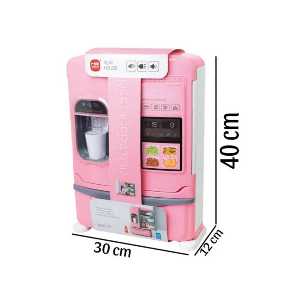 JUGUETE REFRIGERADORA 40CM CON DISPENSADOR HIELO LUZ Y SONIDOS - 2