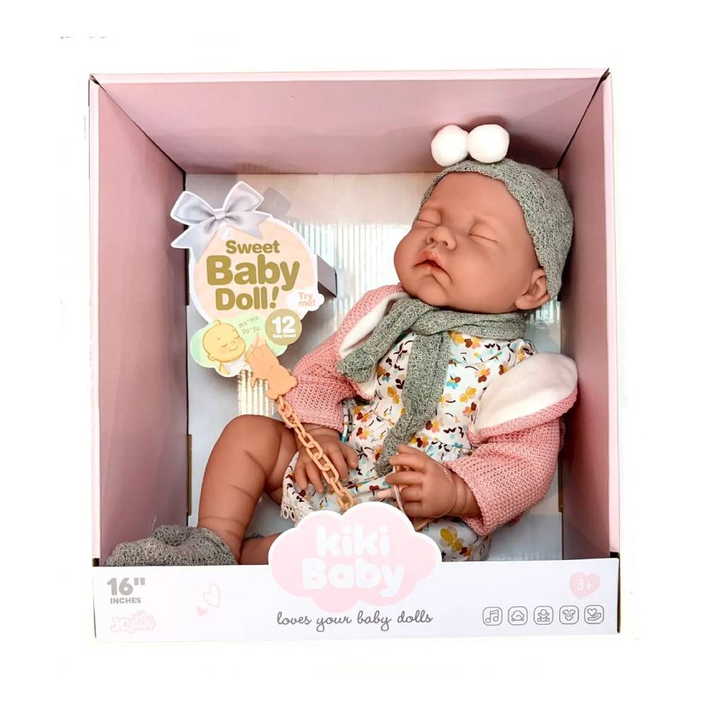 MUÑECA BEBE KIKI DORMIDA 40CM - 1