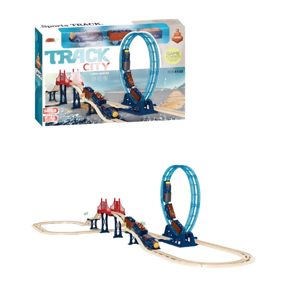 PISTA TREN TRACK CITY 54 PIEZAS - 1
