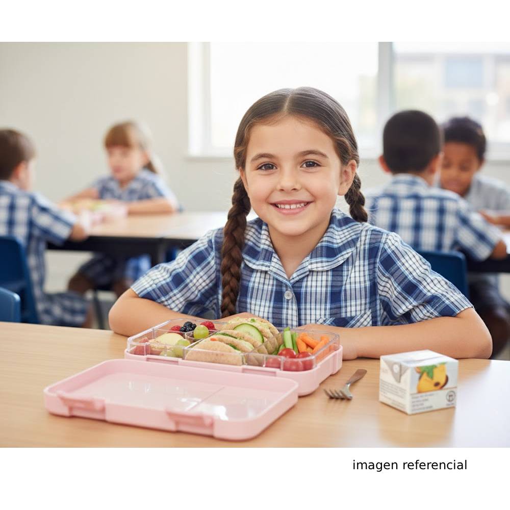 TAPER LUNCH BOX PARA LONCHERA 23X18X5CM ROSADO - 3