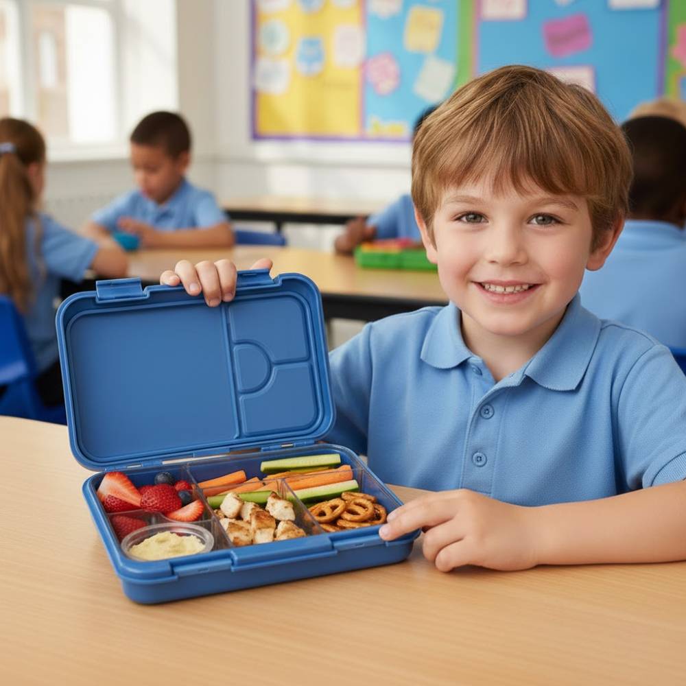 TAPER LUNCH BOX PARA LONCHERA 23X18X5CM AZUL - 3