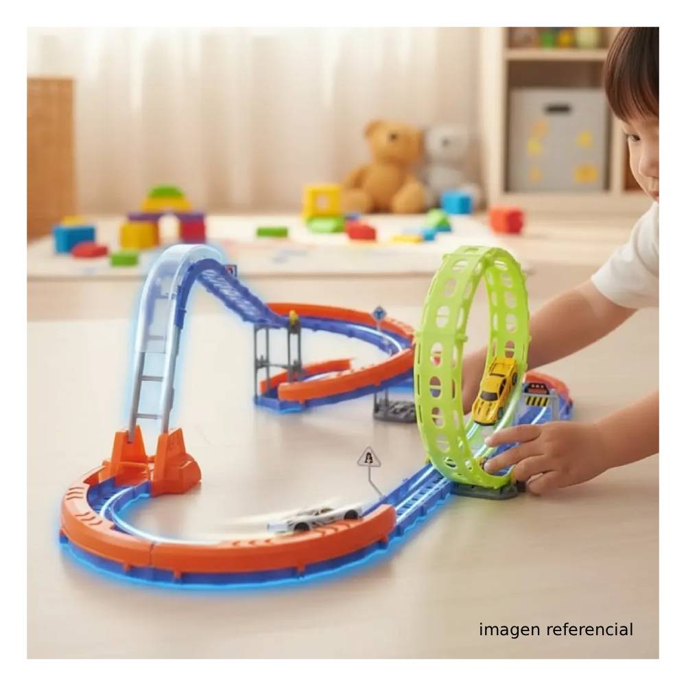 PISTA TENGLEADER 53 PIEZAS CON 1 CARRITO RECARGABLE - 3