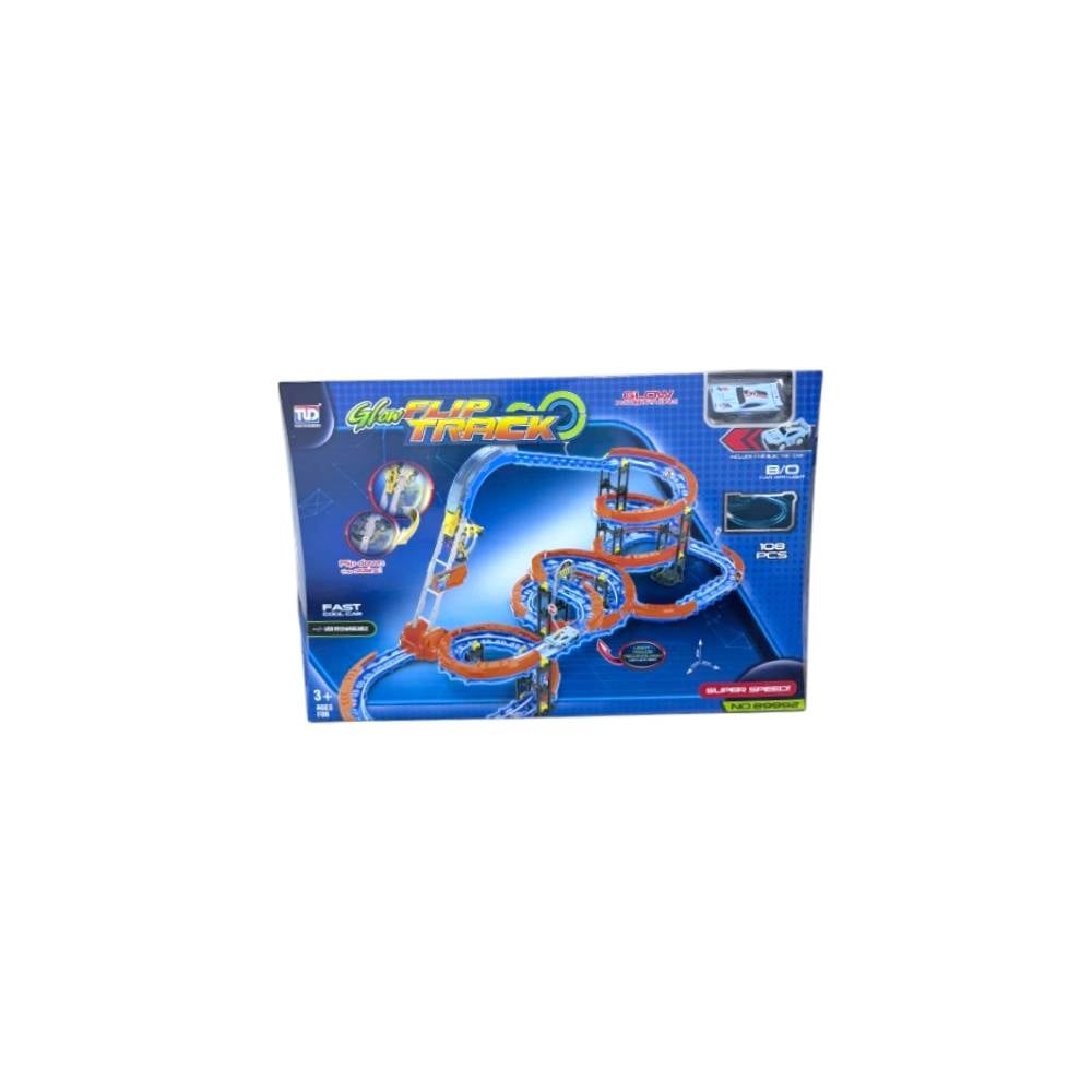 PISTA TENGLEADER 108 PIEZAS CON 1 CARRITO RECARGABLE - 1