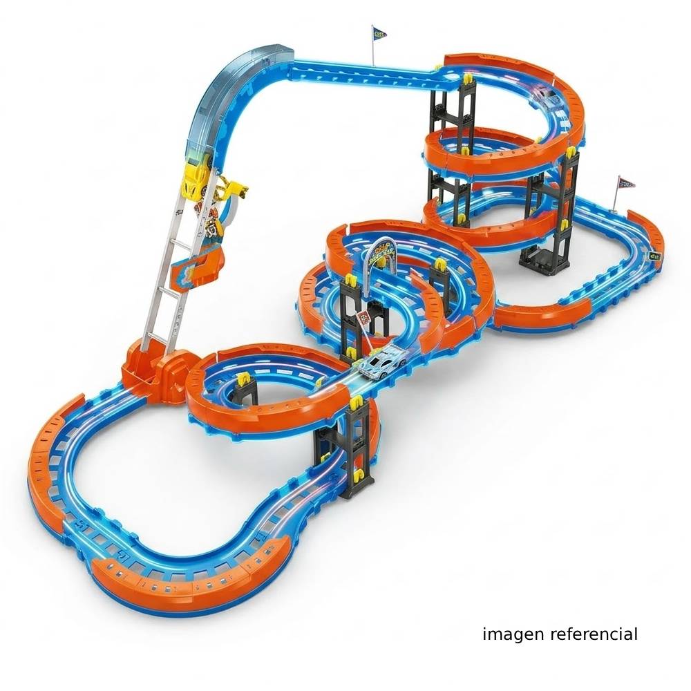 PISTA TENGLEADER 108 PIEZAS CON 1 CARRITO RECARGABLE - 2
