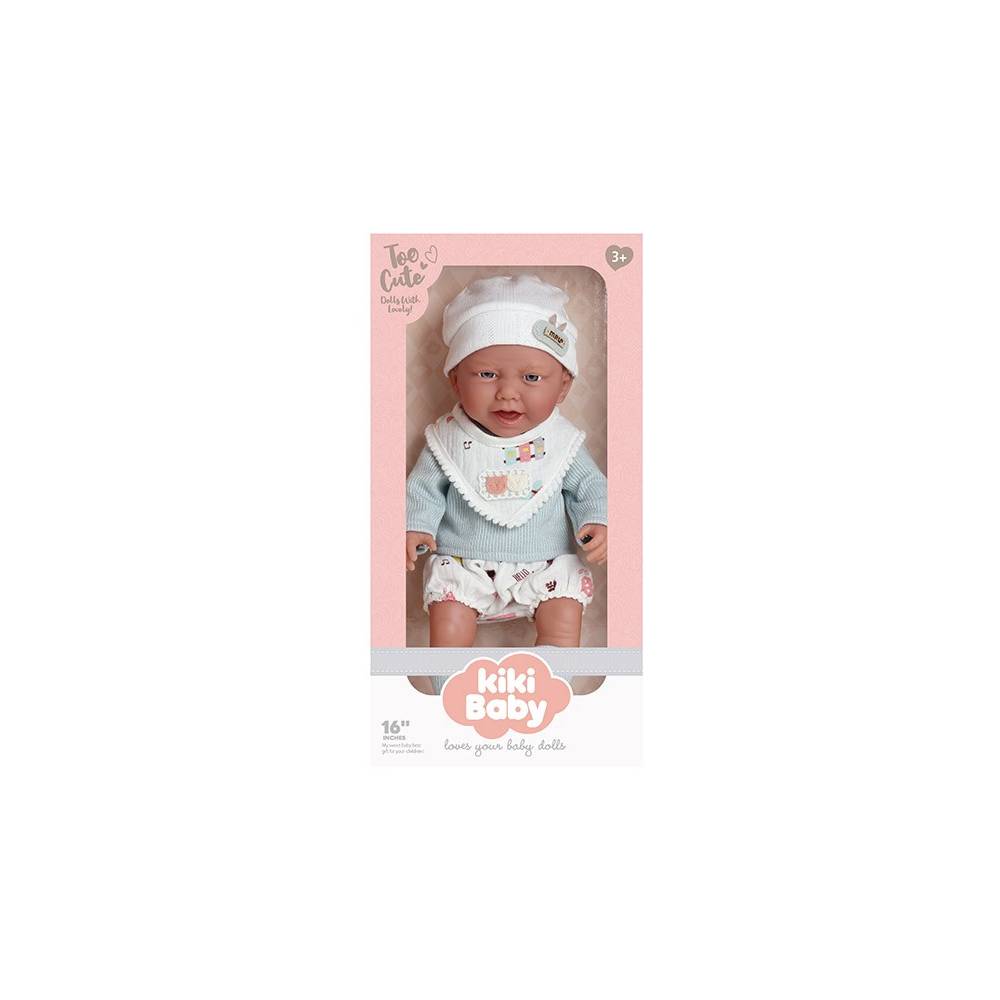 MUÑECA BEBE DE 40 CM CUERPO COMPLETO PLASTICO - 1