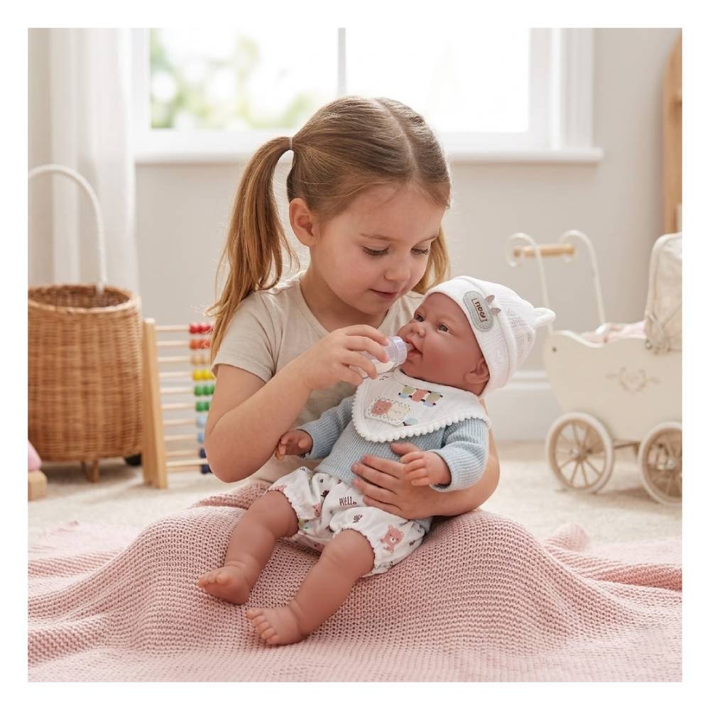 MUÑECA BEBE DE 40 CM CUERPO COMPLETO PLASTICO - 2