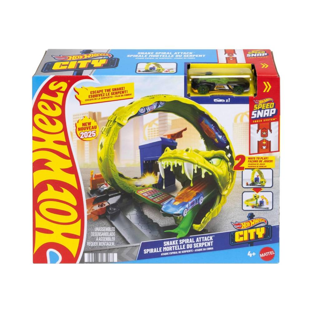 PISTA HOT WHEELS ATAQUE ESPIRAL DE SERPIENTE - 2