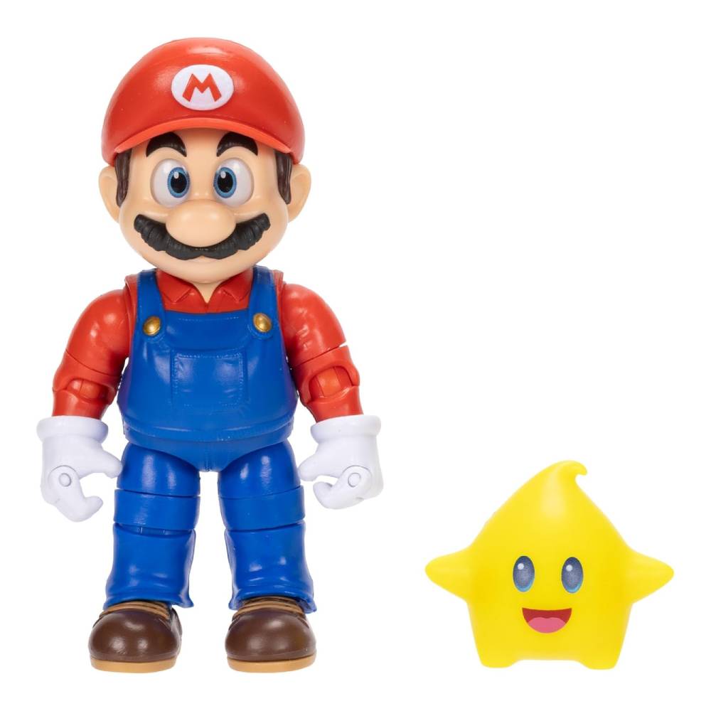 SUPER MARIO GALAXY PELICULA FIGURA MARIO 12 CM CON LUMA STAR - 1