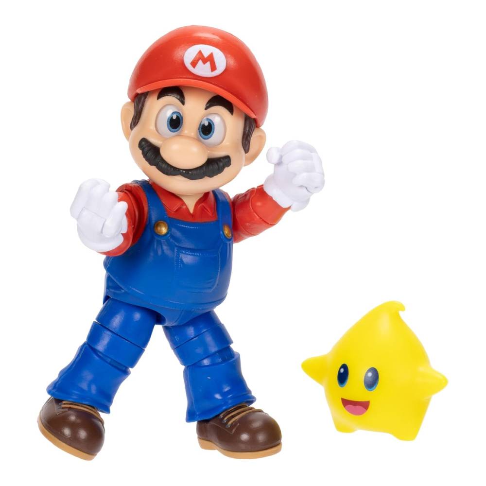 SUPER MARIO GALAXY PELICULA FIGURA MARIO 12 CM CON LUMA STAR - 3