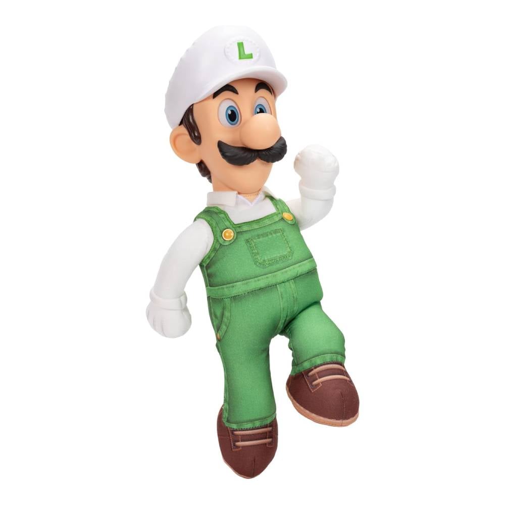 SUPER MARIO GALAXY MOVIE PELUCHE FIRE LUIGI ARTICULABLE 38 CM - 2