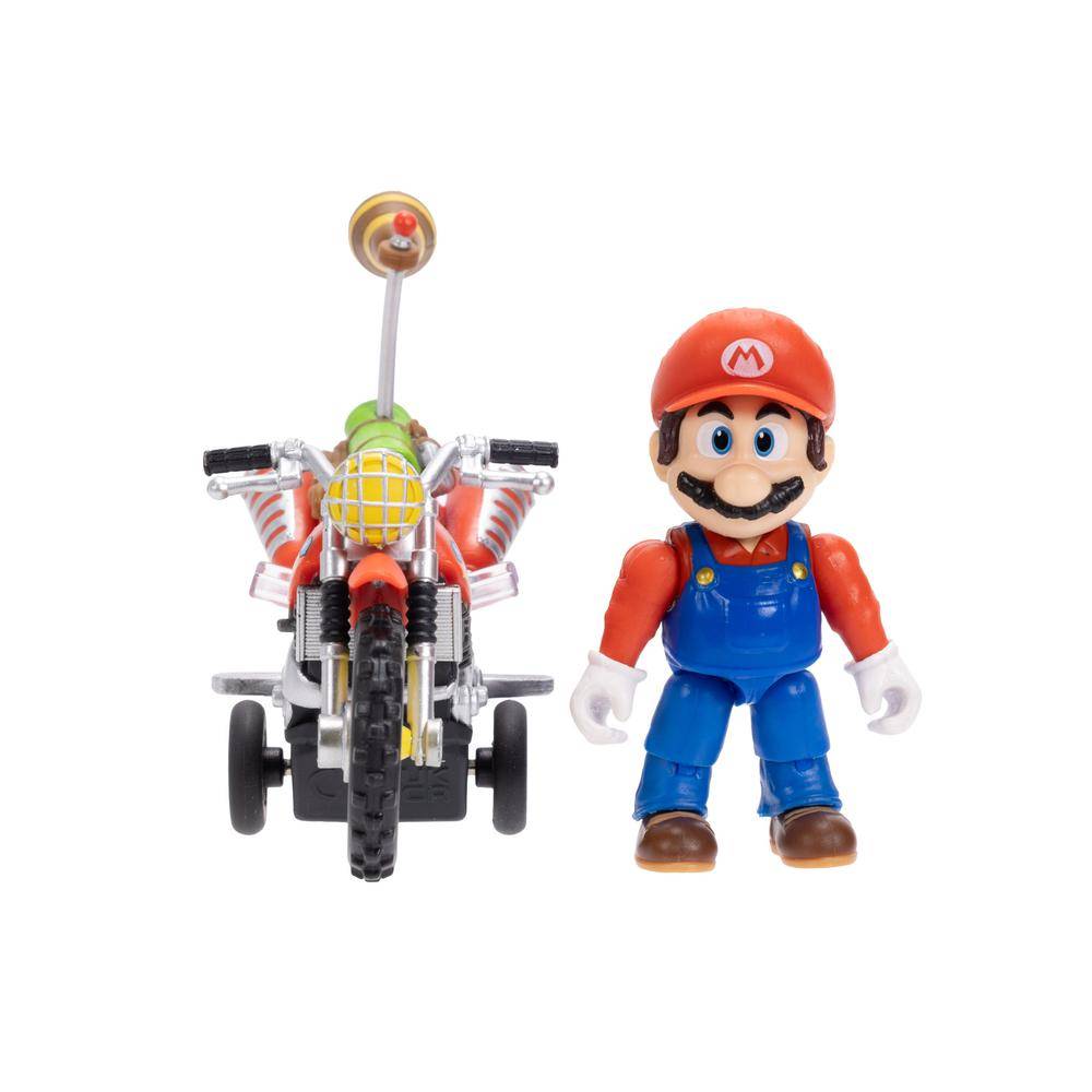 SUPER MARIO GALAXY - FIGURA DE 6 CM  CON MOTOCICLETA - 3