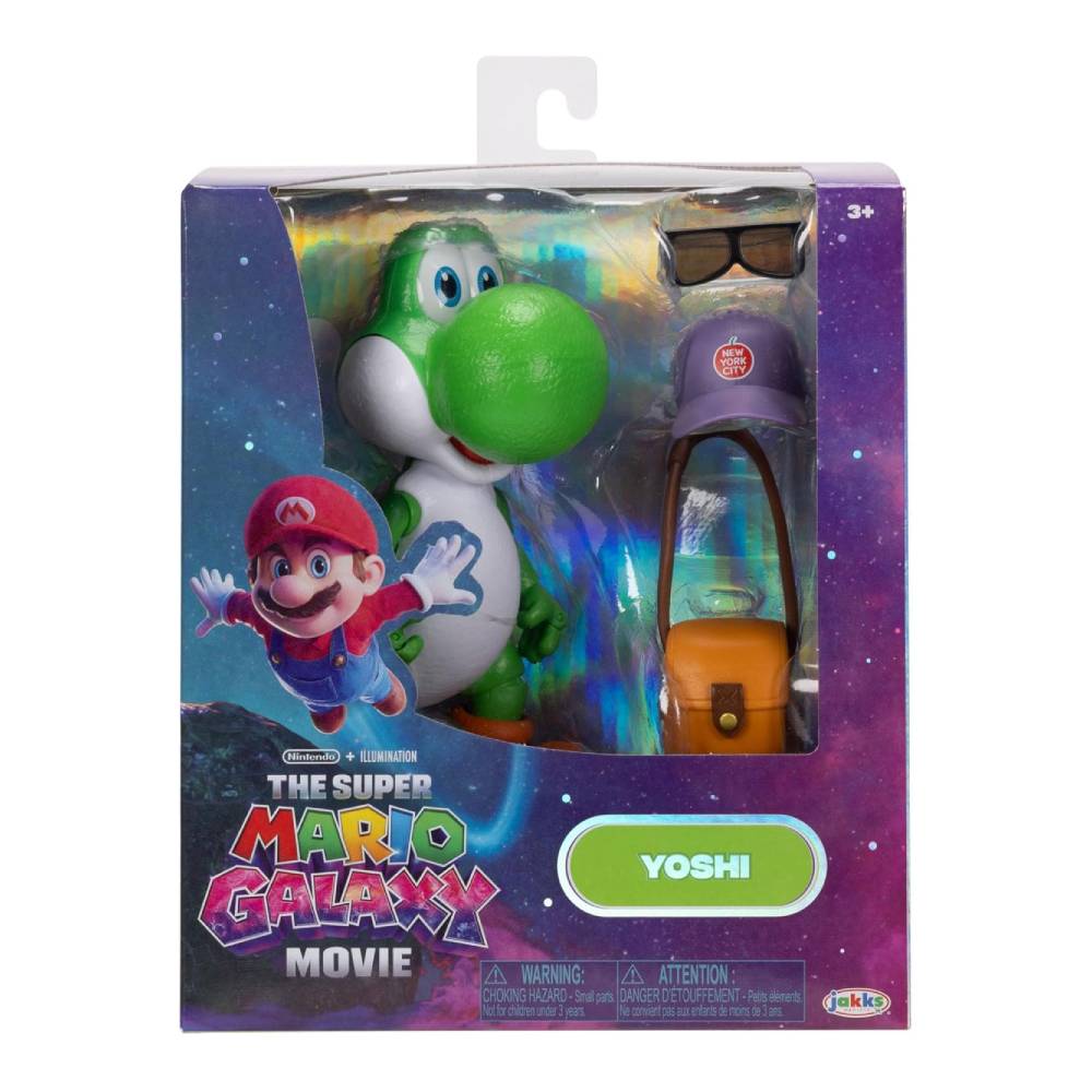 SUPER MARIO GALAXY PELICULA FIGURA YOSHI 12 CM CON ACCESORIO - 2
