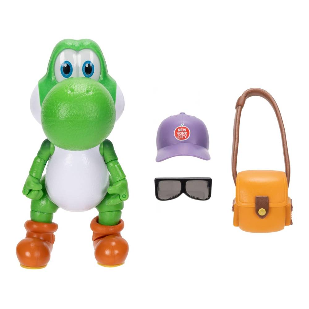 SUPER MARIO GALAXY PELICULA FIGURA YOSHI 12 CM CON ACCESORIO - 3