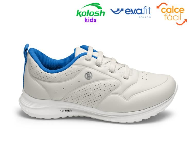 ZAPATILLAS NIÑO KOLOSH BLANCO CASUAL - 1