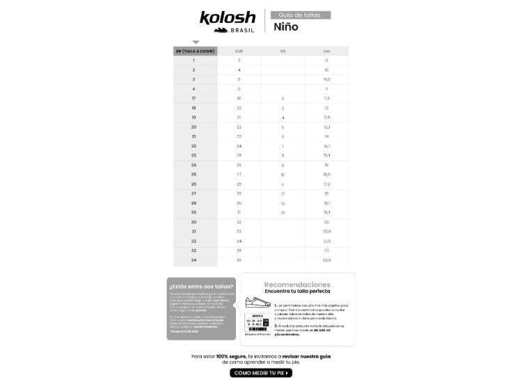 ZAPATILLAS NIÑO KOLOSH BLANCO CASUAL - 3