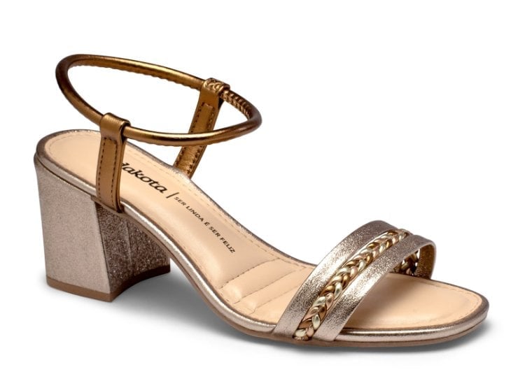 SANDALIAS MUJER KOLOSH BRONCE CASUAL - 1