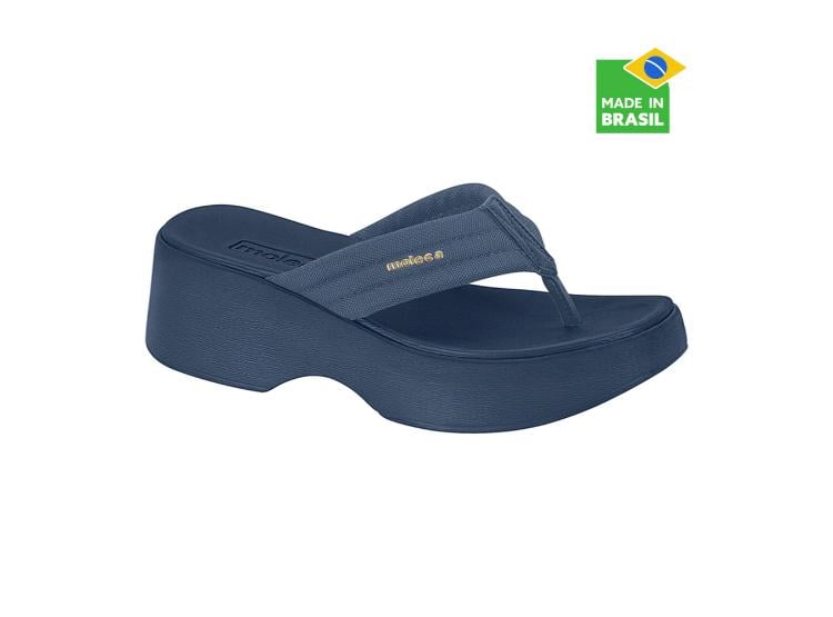 SANDALIAS PARA MUJER MOLECA AZUL MARINO - 1