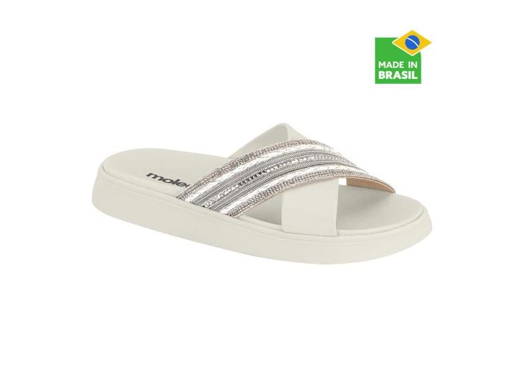 SANDALIAS PARA MUJER MOLECA PLATA - 1