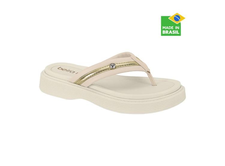 SANDALIAS PARA MUJER BEIRA RIO CREMA - 1