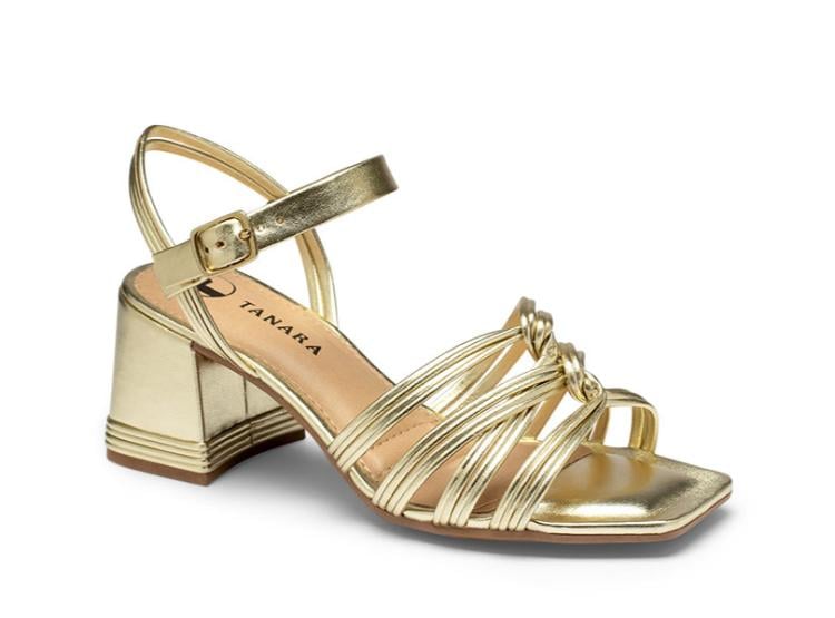 SANDALIAS PARA MUJER TANARA DORADO - 1