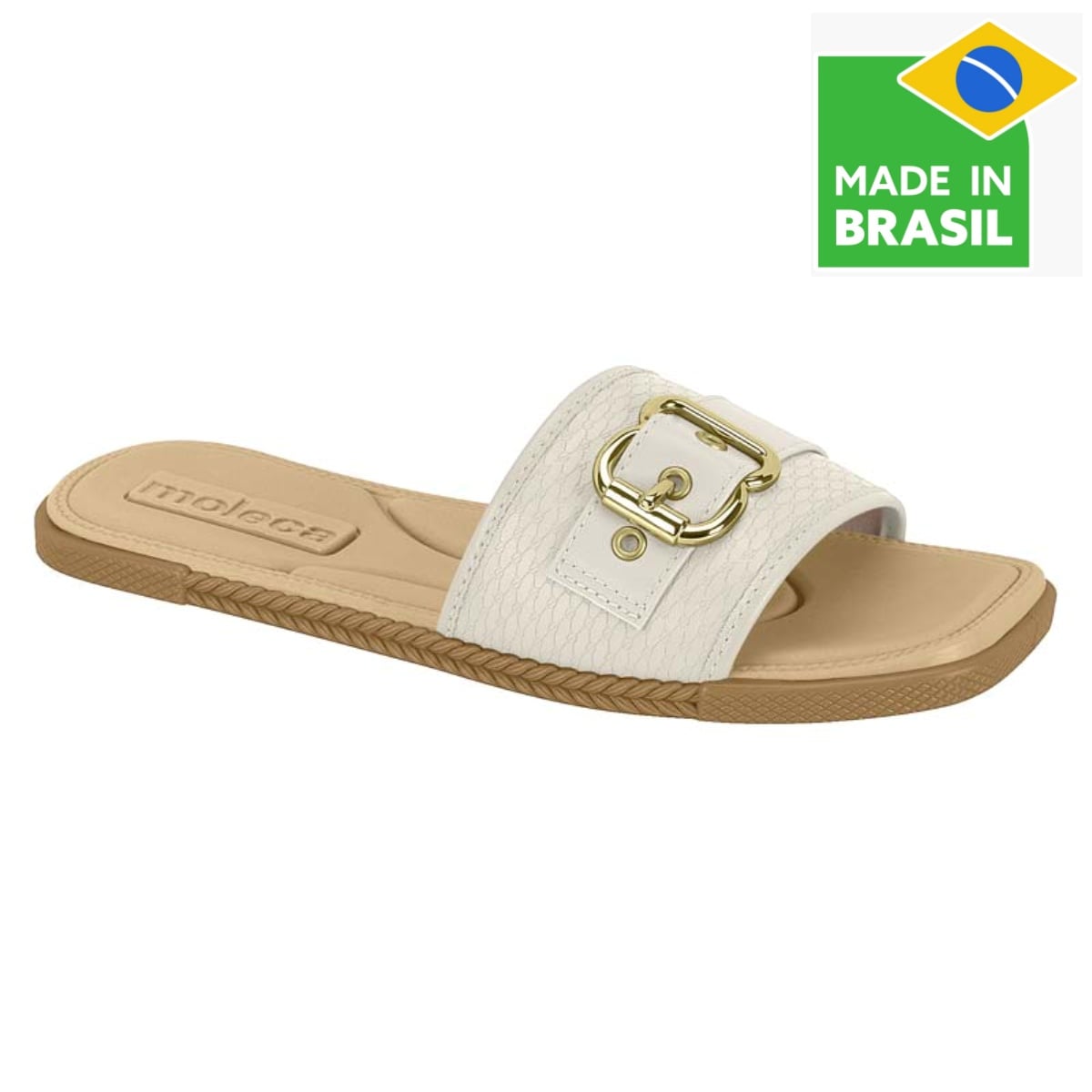 SANDALIAS CASUALES MUJER MOLECA BLANCO - 1