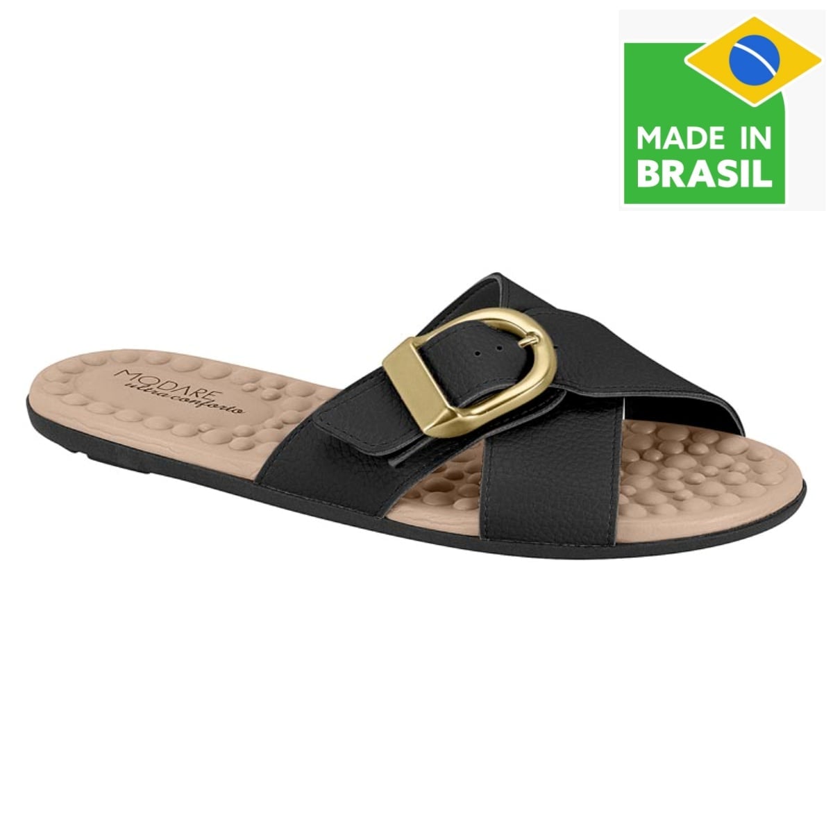 SANDALIAS CASUALES MUJER MODARE NEGRO - 1