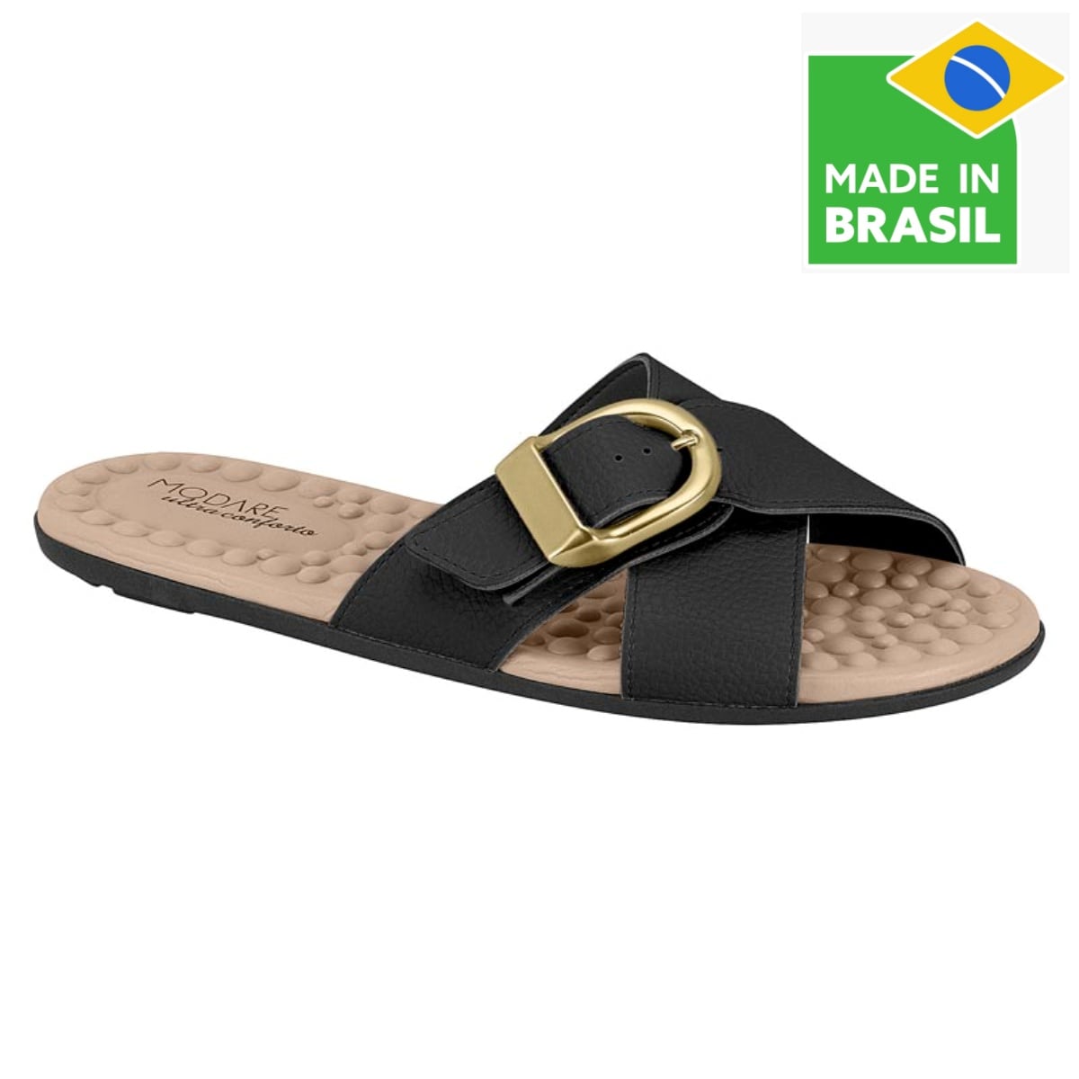 SANDALIAS CASUALES MUJER MODARE NEGRO - 1