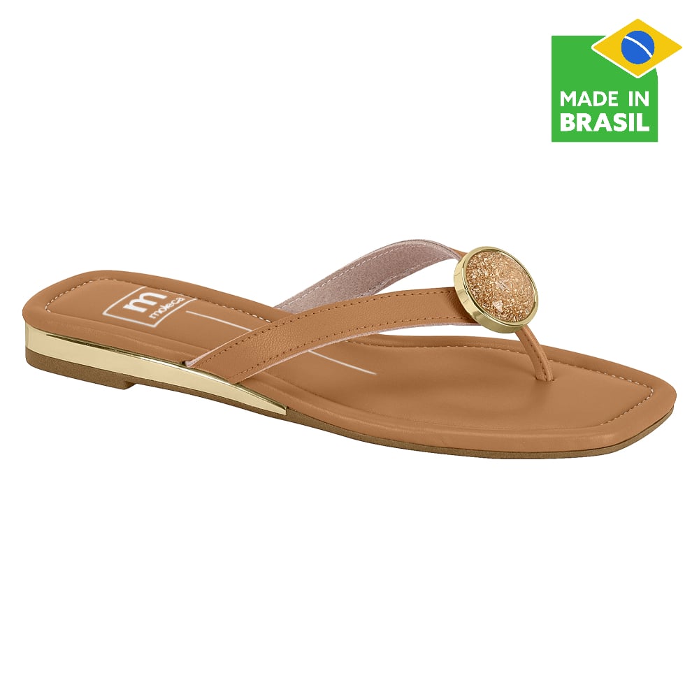 SANDALIAS CASUALES MUJER MOLECA CAFÉ CLARO - 1