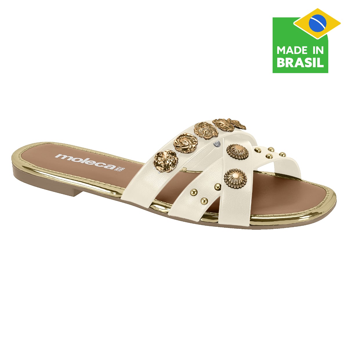 SANDALIAS CASUALES MUJER MOLECA BLANCO - 1