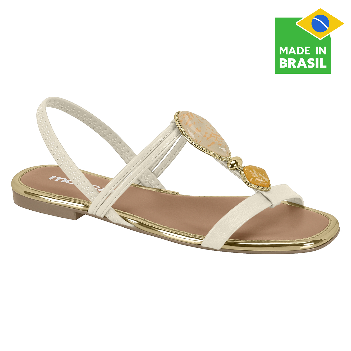 SANDALIAS CASUALES MUJER MOLECA BLANCO - 1