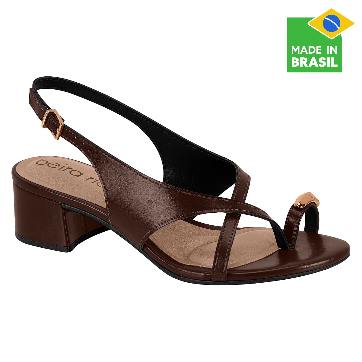 SANDALIAS DE VESTIR MUJER BEIRA RIO CHOCOLATE - 1